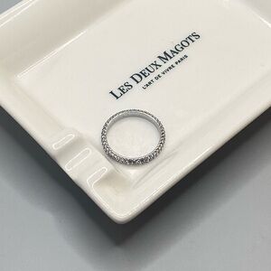 Silver Clare V stacking ring